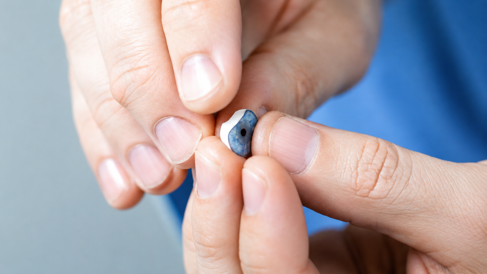 12 tiny iris component hand detail for custom made prosthetic eye